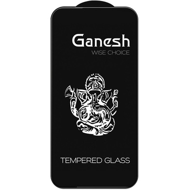 Защитное стекло Ganesh (Full Cover) для Apple iPhone 15 Pro Max (6.7") Черный