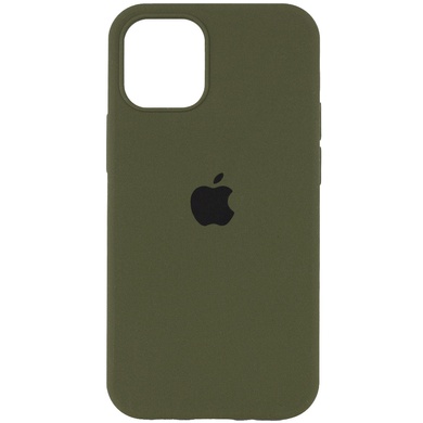 Чехол Silicone Case Full Protective (AA) для Apple iPhone 13 Pro Max (6.7") Зеленый / Dark Olive