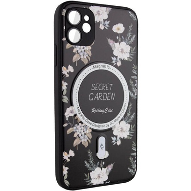 TPU+PC чохол Secret Garden with MagSafe для Apple iPhone 11 (6.1"), Black