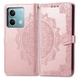 Кожаный чехол (книжка) Art Case с визитницей для Xiaomi Redmi Note 13 Pro 4G Розовый