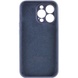 Чехол Silicone Case Full Camera Protective (AA) для Apple iPhone 14 Pro Max (6.7") Темно-синий / Midnight blue