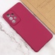 Чехол Silicone Cover Lakshmi Full Camera (AAA) для Samsung Galaxy A73 5G Бордовый / Plum