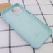 Чехол Silicone Case Square Full Camera Protective (AA) для Apple iPhone 11 Pro Max (6.5") Бирюзовый / Light Turquoise