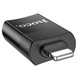 Перехідник Hoco UA17 Lightning Male to USB Female USB2.0, Чорний