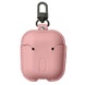 Кожаный футляр Leather bag для наушников AirPods Розовый