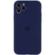 Чохол Silicone Case Full Camera Protective (AA) для Apple iPhone 12 Pro Max (6.7"), Темно-синій / Midnight blue