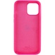 Чохол Silicone Case Full Protective (AA) для Apple iPhone 15 Pro (6.1"), Рожевий / Barbie pink