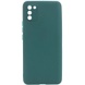 Силиконовый чехол Candy Full Camera для Samsung Galaxy A02s Зеленый / Forest green