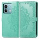 Кожаный чехол (книжка) Art Case с визитницей для Xiaomi Poco X6 / Note 13 Pro 5G Бирюзовый