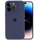 Чехол Silicone Case Full Camera Protective (AA) для Apple iPhone 14 Pro Max (6.7") Темно-синий / Midnight blue