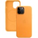 Кожаный чехол Leather Case (AA) with MagSafe для Apple iPhone 14 Pro (6.1") Poppy