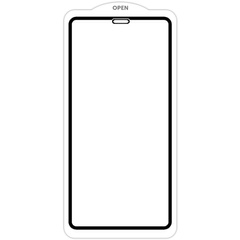 Защитное стекло SKLO 5D (тех.пак) для Apple iPhone 12 mini (5.4") Черный / Белая подложка