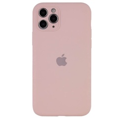 Чехол Silicone Case Full Camera Protective (AA) для Apple iPhone 12 Pro Max (6.7") Розовый / Pink Sand