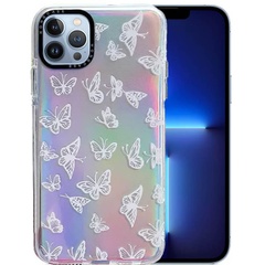 TPU чехол Aurora Butterfly для Apple iPhone 12 Pro Max (6.7") Белый