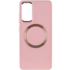 TPU чехол Bonbon Metal Style with MagSafe для Samsung Galaxy S24+ Розовый / Light Pink
