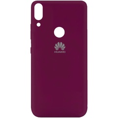 Чехол Silicone Cover My Color Full Protective (A) для Huawei P Smart+ (nova 3i) Бордовый / Marsala