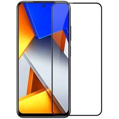 Защитное стекло XD+ (full glue) (тех.пак) для Xiaomi Poco M4 Pro 4G Черный