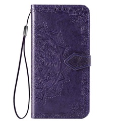 Кожаный чехол (книжка) Art Case с визитницей для Sony Xperia 5 Фиолетовый