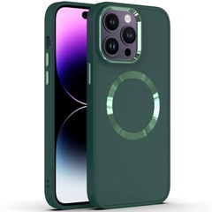 TPU чехол Bonbon Metal Style with MagSafe для OnePlus 9 Зеленый / Army Green