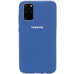 Чехол Silicone Cover Full Protective (AA) для Samsung Galaxy S20+ Синий / Navy Blue
