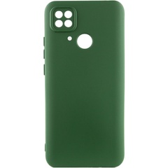 Чохол TPU GETMAN Liquid Silk Full Camera для Xiaomi Redmi 10C, Зелений / Dark Green