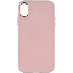 TPU чохол Bonbon Metal Style для Apple iPhone XR (6.1"), Рожевий / Light pink