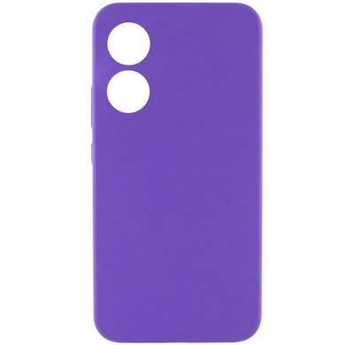 Чохол Silicone Cover Lakshmi Full Camera (AAA) для Oppo A58 4G, Фіолетовий / Amethyst