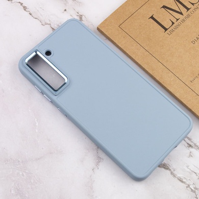 TPU чехол Bonbon Metal Style для Samsung Galaxy S24+ Голубой / Mist blue