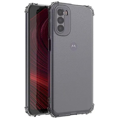 TPU чохол GETMAN Ease logo посилені кути Full Camera для Motorola Moto G41, Безбарвний (прозорий)