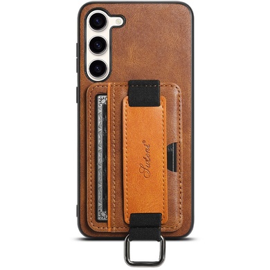 Шкіряний чохол Wallet case and straps для Samsung Galaxy A24 4G, Коричневый / Brown