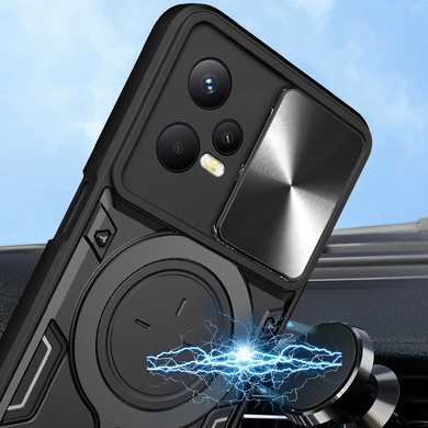 Удароміцний чохол Bracket case with Magnetic для Xiaomi Redmi Note 12 Pro+ 5G, Black