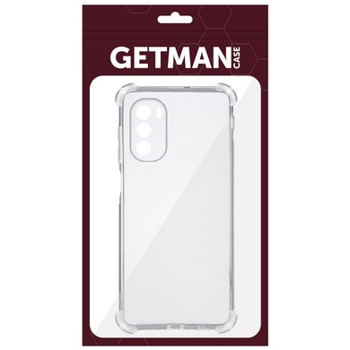 TPU чехол GETMAN Ease logo усиленные углы Full Camera для Motorola Moto G41 Бесцветный (прозрачный)