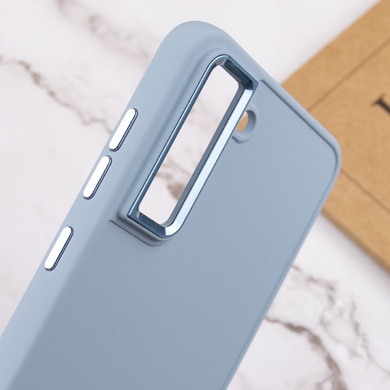 TPU чехол Bonbon Metal Style для Samsung Galaxy S24+ Голубой / Mist blue
