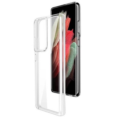 TPU чохол Epic Transparent 1,0mm для Samsung Galaxy S21 Ultra, Безбарвний (прозорий)