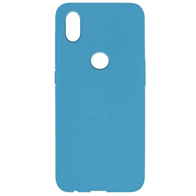 Силиконовый чехол Soft Full cover для Samsung Galaxy A10s Голубой / Lilac Blue