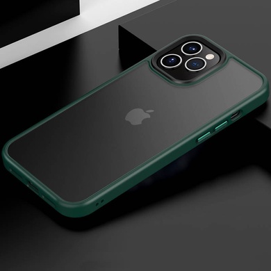 TPU+PC чохол Metal Buttons для Apple iPhone 14 Pro, Зелений