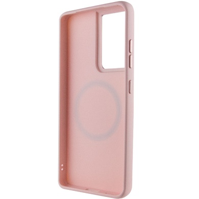 TPU чехол Bonbon Metal Style with MagSafe для Samsung Galaxy S23 Ultra Розовый / Light Pink