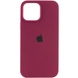 Чохол Silicone Case Full Protective (AA) для Apple iPhone 15 Pro Max (6.7"), Бордовий / Maroon