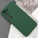 Чохол Silicone Cover Lakshmi Full Camera (AAA) для Samsung Galaxy S24 FE, Зелений / Cyprus Green