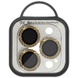 Защитное стекло Metal Shine на камеру (в упак.) для Apple iPhone 15 Pro (6.1") / 15 Pro Max (6.7") Золотой / Gold
