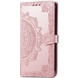 Кожаный чехол (книжка) Art Case с визитницей для Xiaomi Poco X6 / Note 13 Pro 5G Розовый