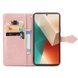 Шкіряний чохол (книжка) Art Case з візитницею для Xiaomi Poco X6 / Note 13 Pro 5G, Рожевий
