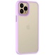 TPU+PC чехол Metal Buttons для Apple iPhone 11 Pro Max (6.5") Сиреневый