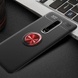 TPU чохол Deen ColorRing під магнітний тримач (opp) для OnePlus 7 Pro, Черный / Красный