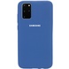 Чохол Silicone Cover Full Protective (AA) для Samsung Galaxy S20+, Синій / Navy Blue