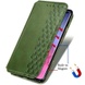 Шкіряний чохол книжка GETMAN Cubic (PU) для Samsung Galaxy A12 / M12, Зелений