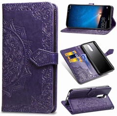 Кожаный чехол (книжка) Art Case с визитницей для Huawei Mate 10 Lite Фиолетовый