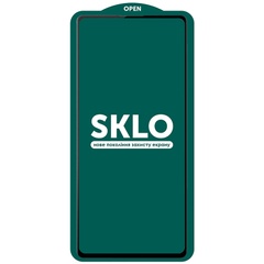 Защитное стекло SKLO 5D (full glue) (тех.пак) для Samsung Galaxy S21 Черный