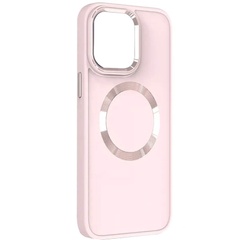 TPU чехол Bonbon Metal Style with MagSafe для Apple iPhone 14 Plus (6.7") Розовый / Light Pink
