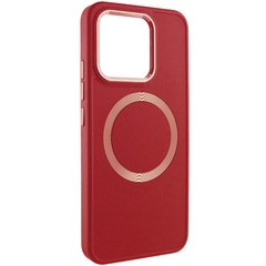 TPU чехол Bonbon Metal Style with MagSafe для Xiaomi Redmi Note 13 4G Красный / Red